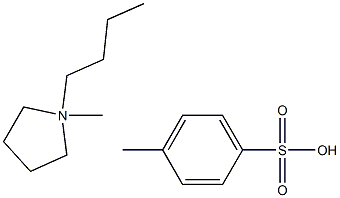 1-丁基-1-甲基吡咯烷对甲苯磺酸盐,,结构式