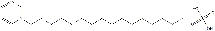 1-十六烷基吡啶硫酸盐, , 结构式