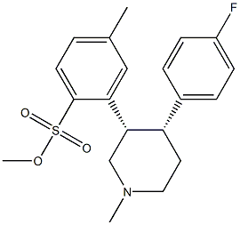 ((cis)-4-(4-fluorophenyl)-1-methylpiperidin-3-yl)methyl 4-methylbenzenesulfonate