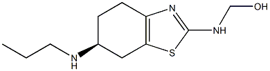 (S)-((6-(propylamino)-4,5,6,7-tetrahydrobenzo[d]thiazol-2-yl)amino)methanol Struktur