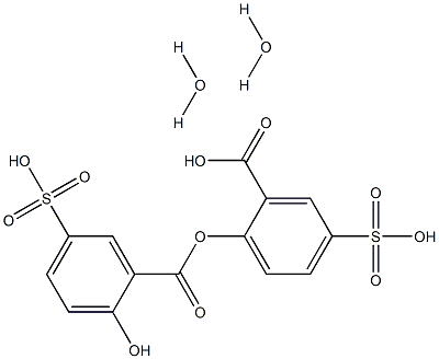 5-SULFOSALICYLIC ACID 5-磺基水杨酸,二水,,结构式