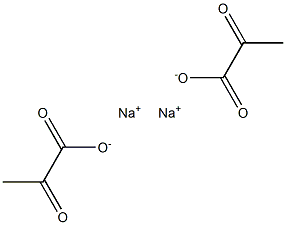 sodium pyruvate 丙酮酸钠, , 结构式