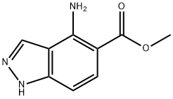 methyl 4-amino-1H-indazole-5-carboxylate 结构式