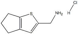 {4H,5H,6H-环戊二烯并[B]噻吩-2-基}甲胺盐酸, , 结构式
