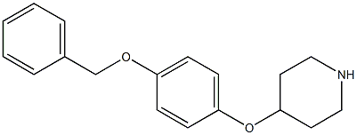 4-[4-(BENZYLOXY)PHENOXY]PIPERIDINE Structure