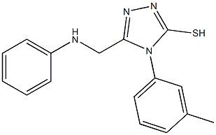 5-(ANILINOMETHYL)-4-(3-METHYLPHENYL)-4H-1,2,4-TRIAZOLE-3-THIOL