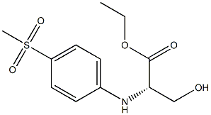 D-4-Methylsulfonylphenyl serine ethyl ester Structure