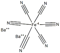 Barium hexacyanoferrate(II) 化学構造式
