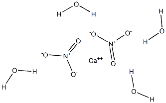 Calcium nitrate tetrahydrate 结构式