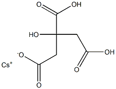 Cesium dihydrogen citrate Structure