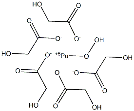 Dioxyplutonium(VI) glycolate 化学構造式