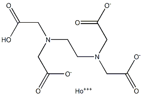 Holmium(III) hydrogen EDTA,,结构式