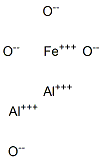 Iron dialuminum tetraoxide 化学構造式