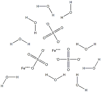 Iron(III) sulfate nonahydrate Structure