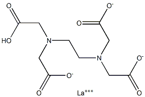 Lanthanum(III) hydrogen EDTA Structure