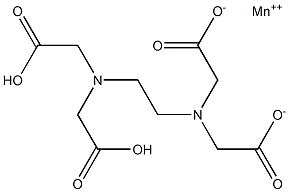 Manganese(II) dihydrogen EDTA 结构式