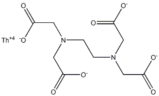 Thorium(IV) EDTA Struktur