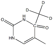 4-Methyl-D3 Thymine,,结构式