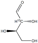 D-Erythrose-2-13C,,结构式