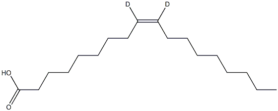 Oleic Acid-9,10-D2  (cis),,结构式