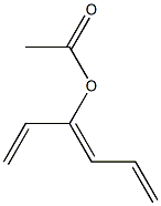 -HEXATRIENE-4-OL ACETATE Struktur
