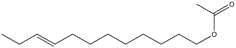 trans-9-DODECENE-1 -OL ACETATE Struktur