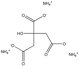 枸橼酸三铵,,结构式