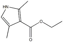 2,4-二甲基-3-吡咯羧酸乙酯, , 结构式
