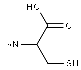 2-amino-3-mercapto-propanoic acid 化学構造式
