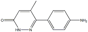(R)-6-(4-氨基苯基)-5-甲基-3(2H)哒嗪酮, , 结构式