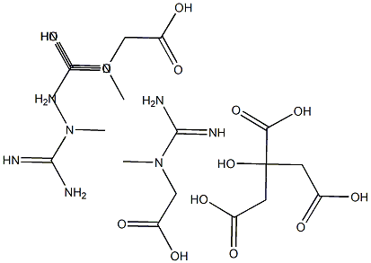 三肌酸柠檬酸盐, , 结构式