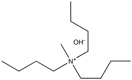 Methyl tributylammonium hydroxide 化学構造式