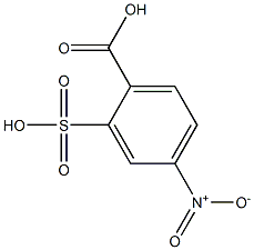 2-羧基-5-硝基苯磺酸,,结构式