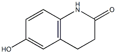 6-hydroxy-3,4-dihydro-quinolin-2-one 化学構造式