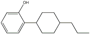4-丙基环己基苯酚 结构式