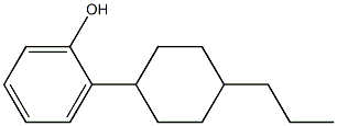 4-丙基环己基苯酚, , 结构式