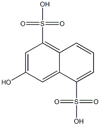 2-naphthol-4,8-disulfonic acid 化学構造式