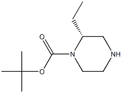 R/S-1-BOC-2-乙基哌嗪 结构式