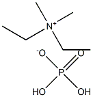 二甲基二乙基磷酸二氢铵, , 结构式