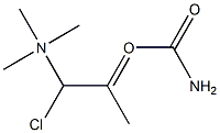 2 - [(carbamoyl) oxy] -N, N, N- trimethyl-1-propanamine chloride Structure