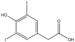 3,5-二碘对羟基苯乙酸, , 结构式