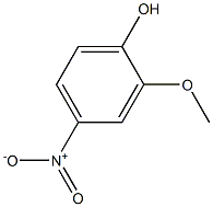 2-甲氧基-4-硝基苯酚,,结构式