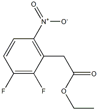 Ethyl 2,3-difluoro-6-nitrophenylacetic acid,960119-19-1,结构式
