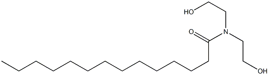 肉豆蔻酰二乙醇胺,,结构式