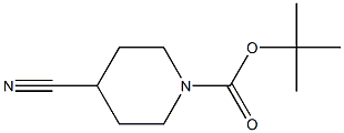 N-BOC-4-氰基哌啶 结构式