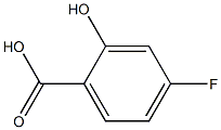 4-氟-2-羟基苯甲酸, , 结构式
