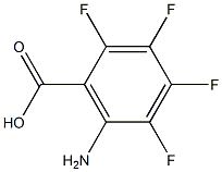 2,3,4,5-tetrafluoro-6-aminobenzoic acid 化学構造式