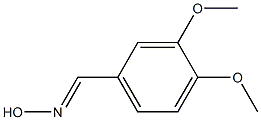 3,4-dimethoxybenzaldehyde oxime 化学構造式