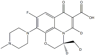Levofloxacin-d3 结构式