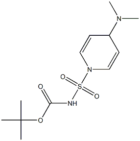 tert-Butyl 4-(dimethylamino)pyridin-1(4H)-ylsulfonylcarbamate,,结构式